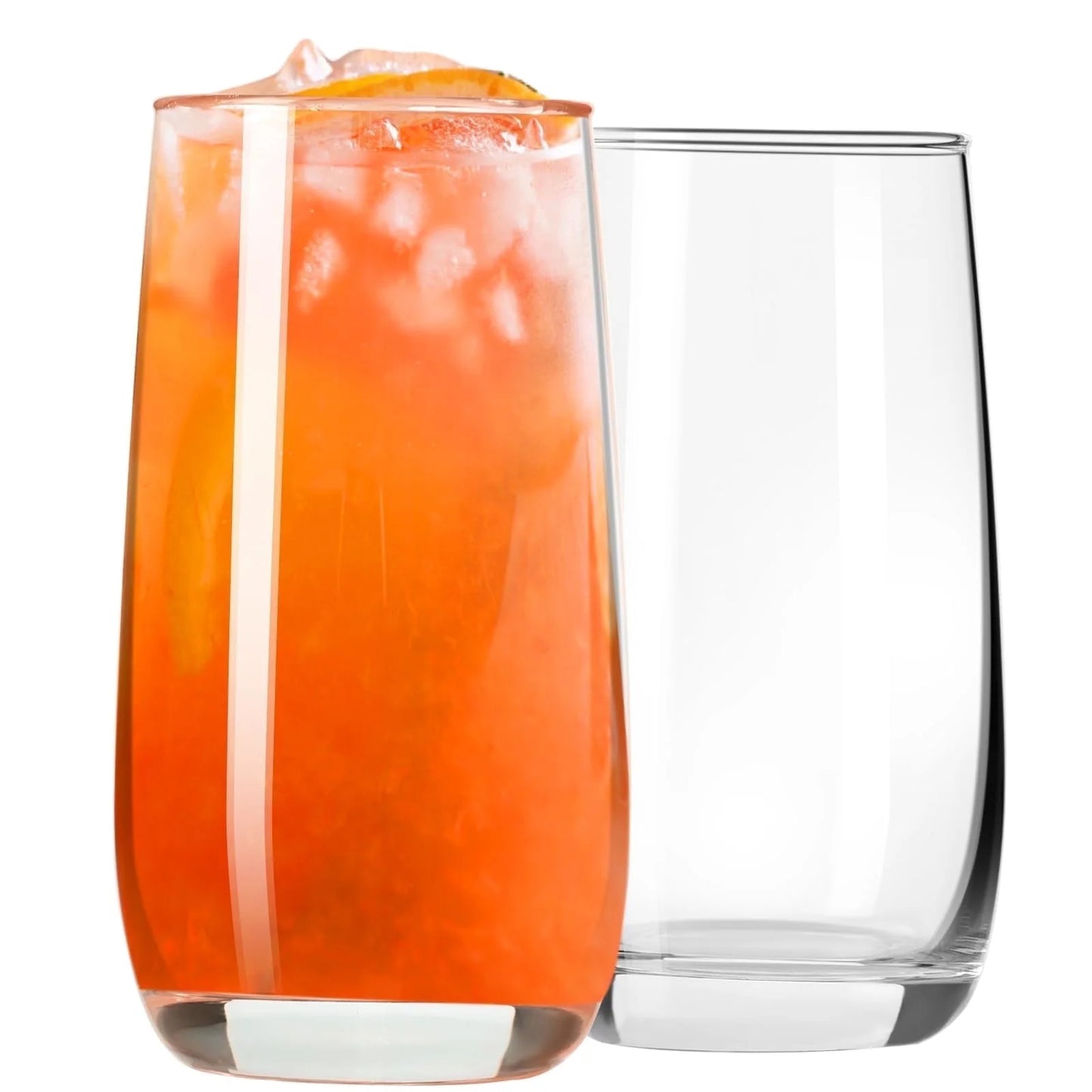 Baalaka Highball Glasses Set of 2, Drinking Glasses 12 oz