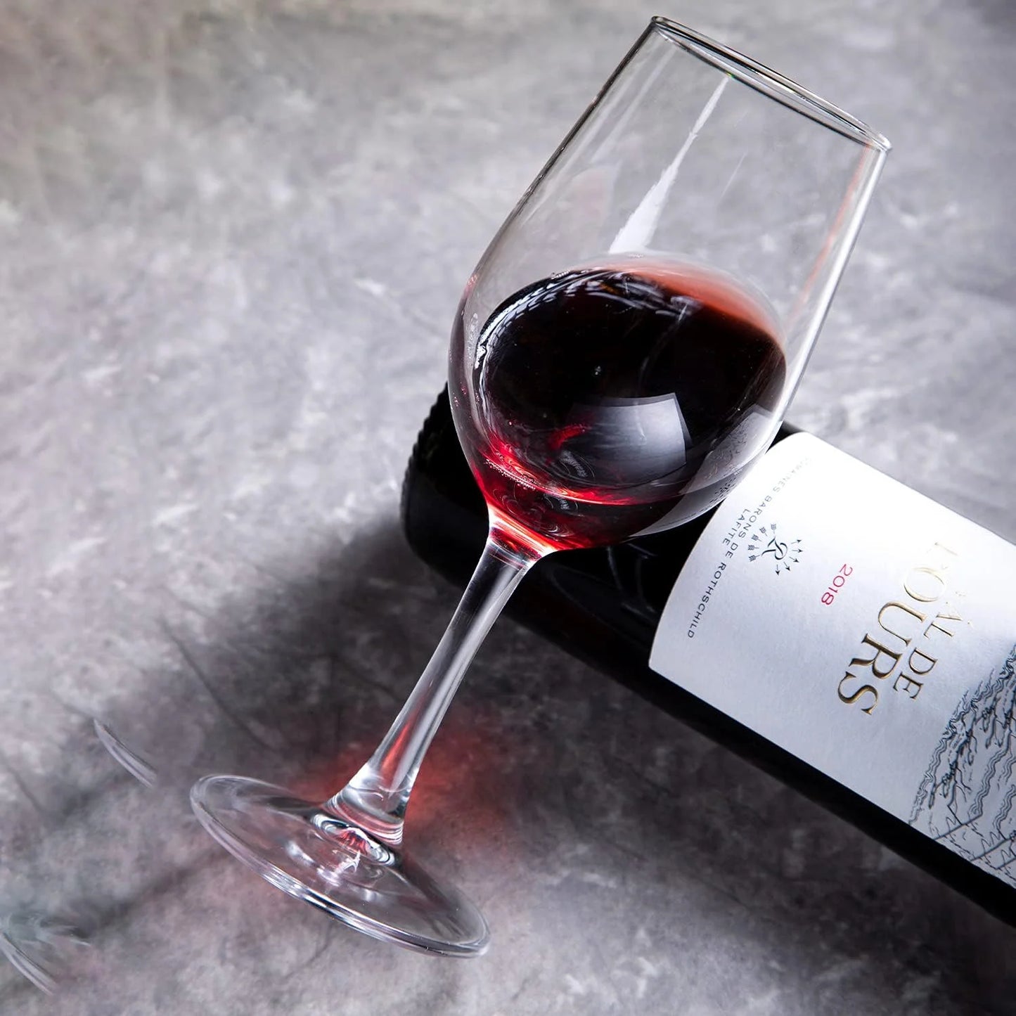 Baalaka Wine Glasses Clear Red White Wine Glass Goblets Crystal Stemware (4PCS)