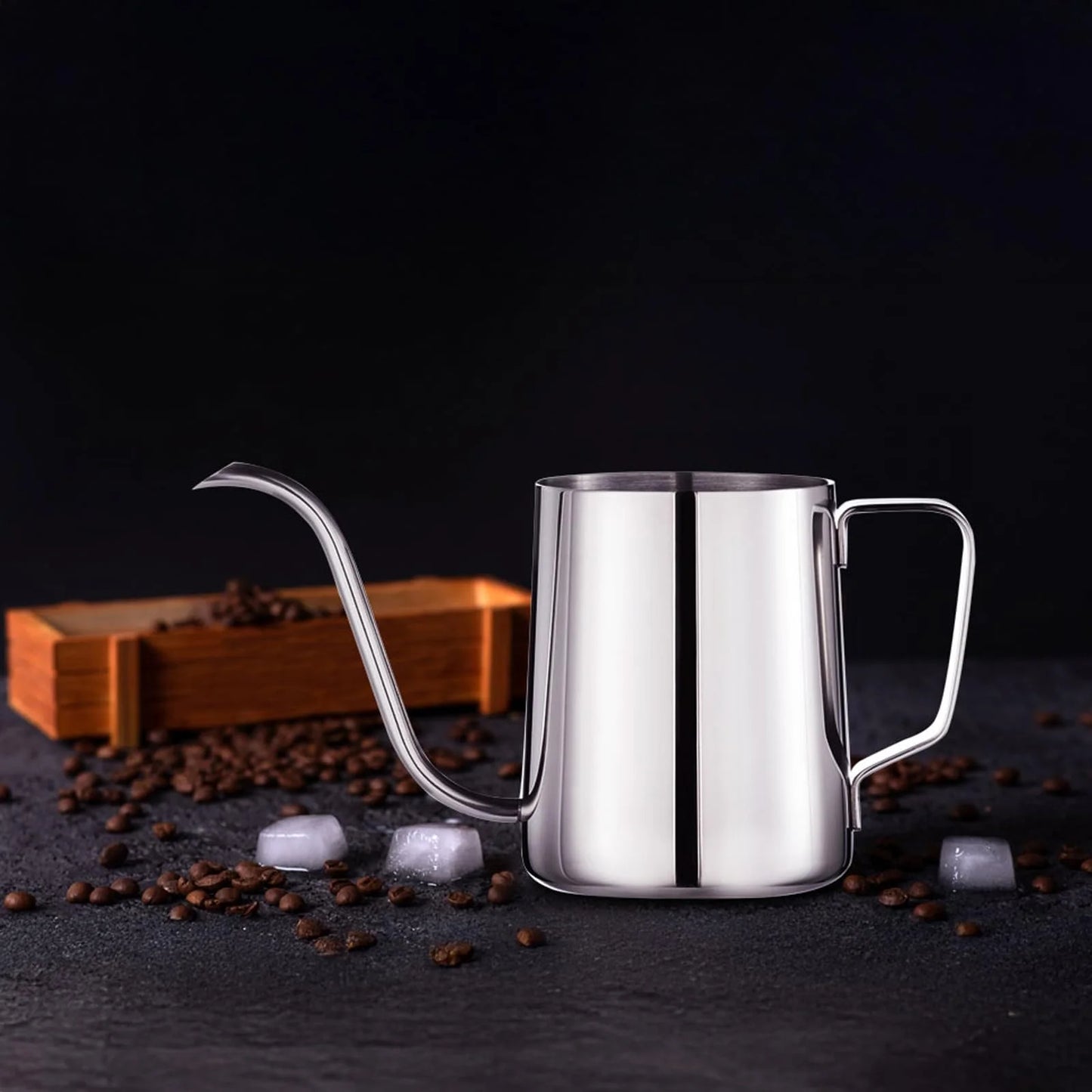 Baalaka Pour Over Kettle, Gooseneck Spout Coffee Tea Pot,12OZ Hanging Ear Hand Blunt Long Narrow Drip Cup Gooseneck Kettle