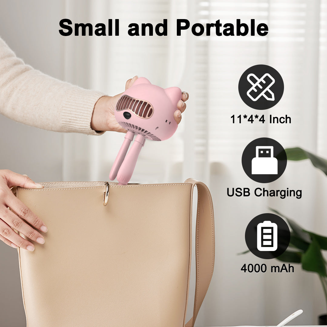 PARACITY Stroller Fan Bladeless/Desk/Handheld/Car Seat/USB with Aromatherapy Design👶👶