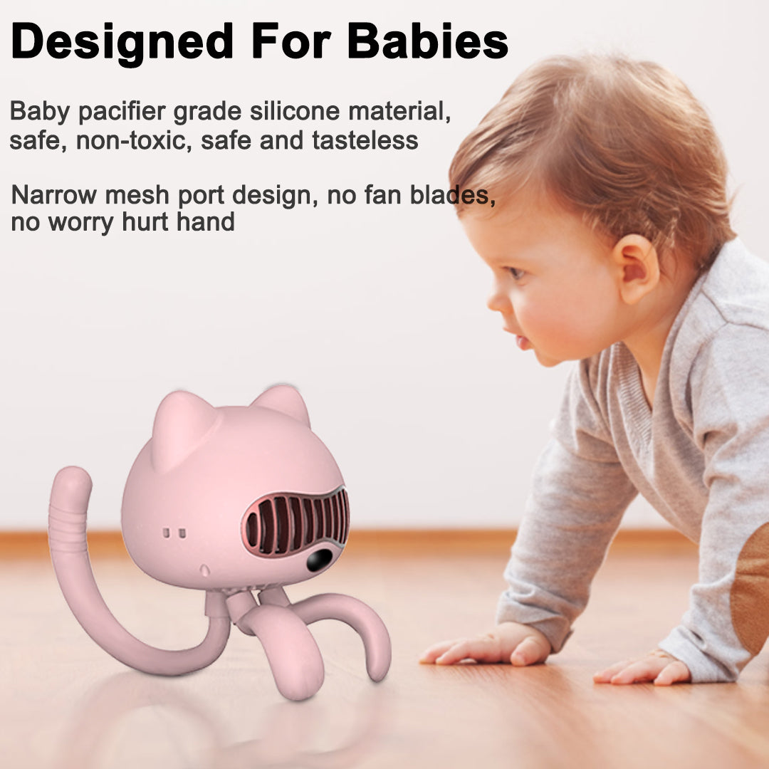 PARACITY Stroller Fan Bladeless/Desk/Handheld/Car Seat/USB with Aromatherapy Design👶👶