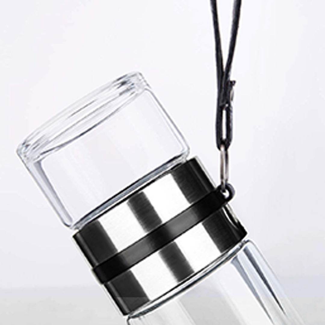PARACITY Glass Teapot Tea Cup Double Wall Borosilicate Portable Travel Glass