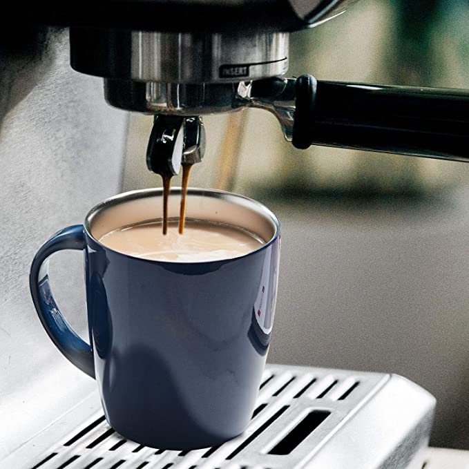 PARACITY Insulated Coffee Mug Stainless Steel Coffee Mug with Lid Handle
