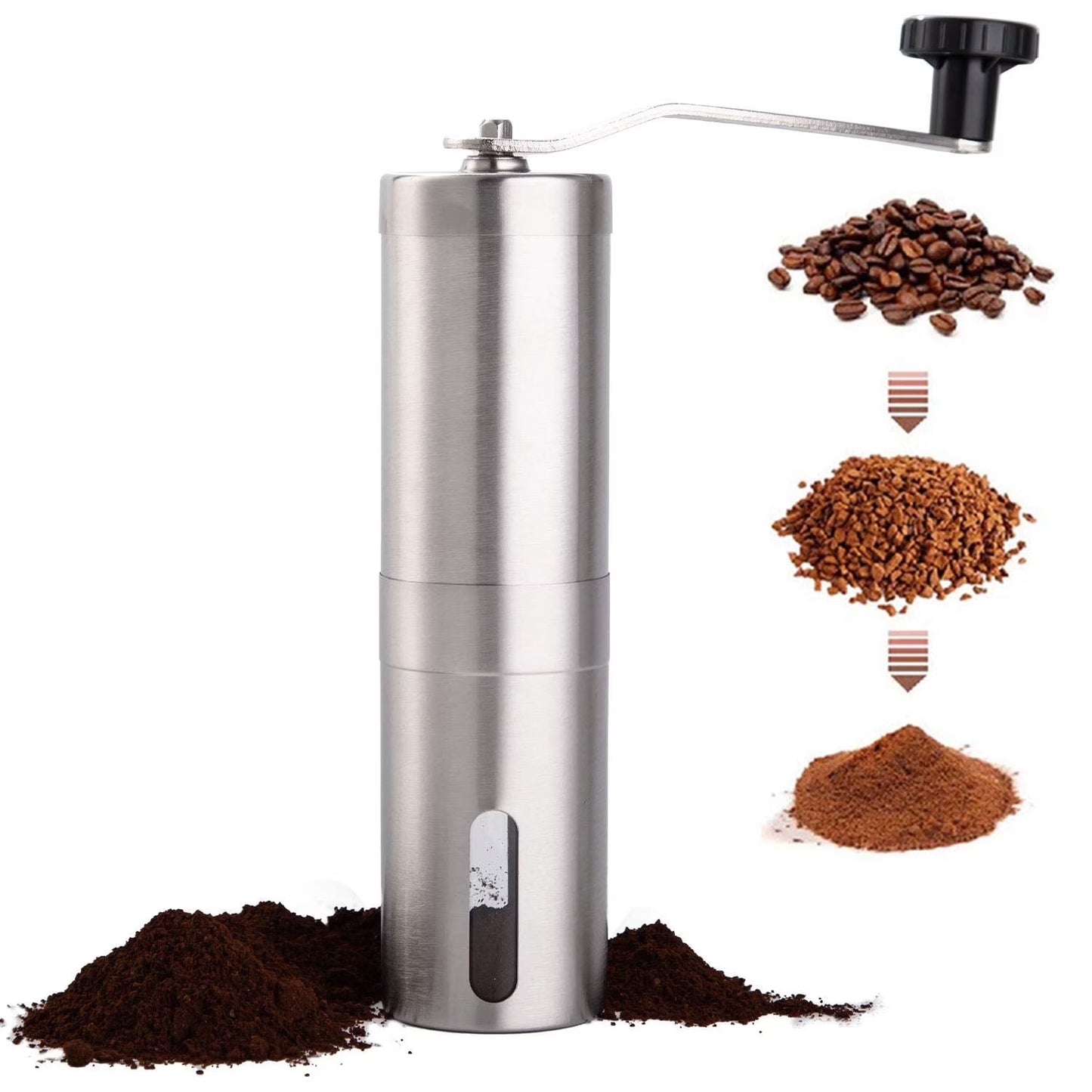 Baalaka Manual Coffee Bean Grinder Stainless Steel Hand Mill Manual Coffee