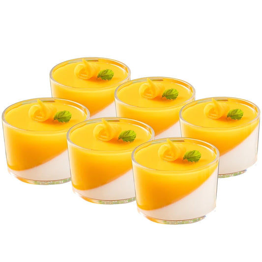 Baalaka 6-Piece Oven-Safe Glass Ramekins, 4 oz Dessert Bowls
