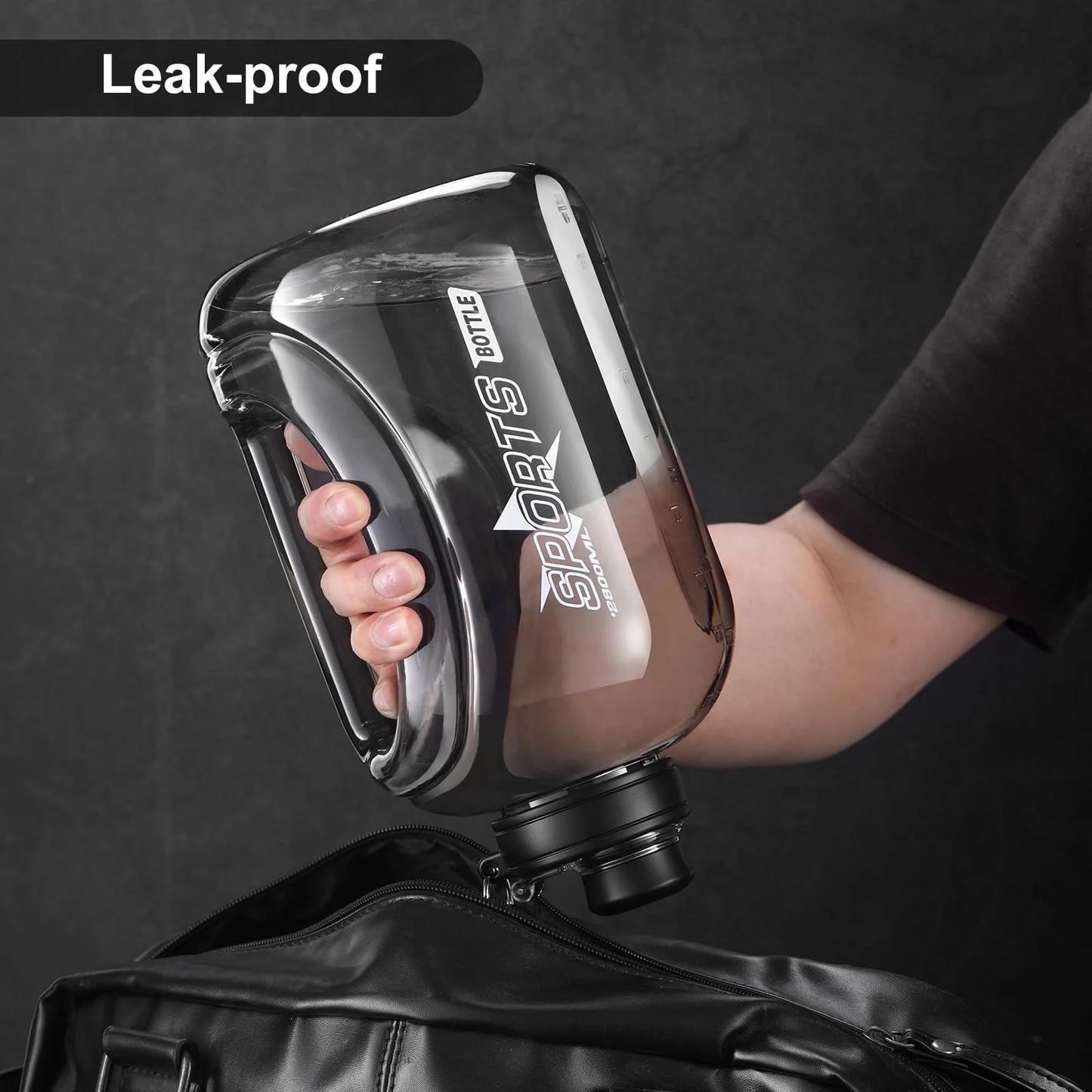 Baalaka 95OZ Large Water Bottle with Straw & Handle - BPA-Free Eco-Friendly for Sports, Gym, Hiking | Leakproof Design