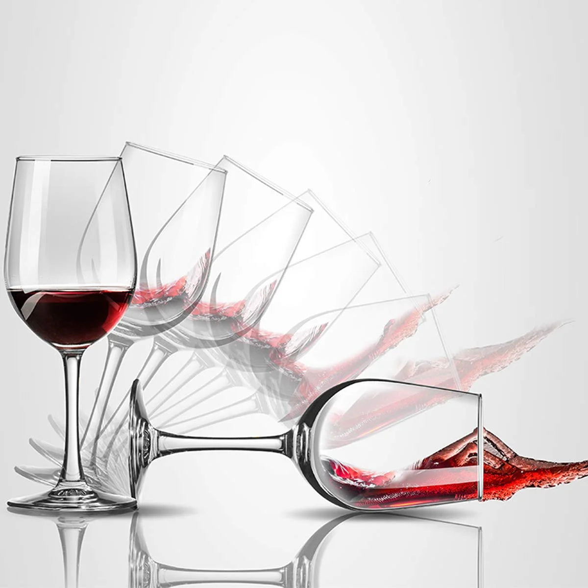 Baalaka Wine Glasses, 10oz Clear Stemmed, Red & White Wine, Set of 2 Perfect Gift
